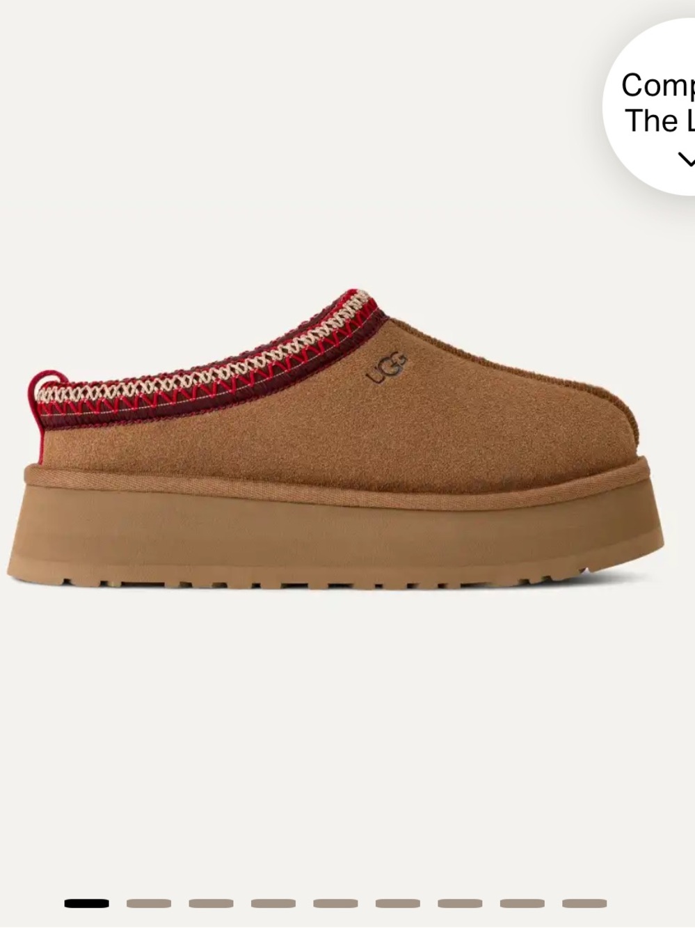 UGG Chestnut Tazz platform slipper